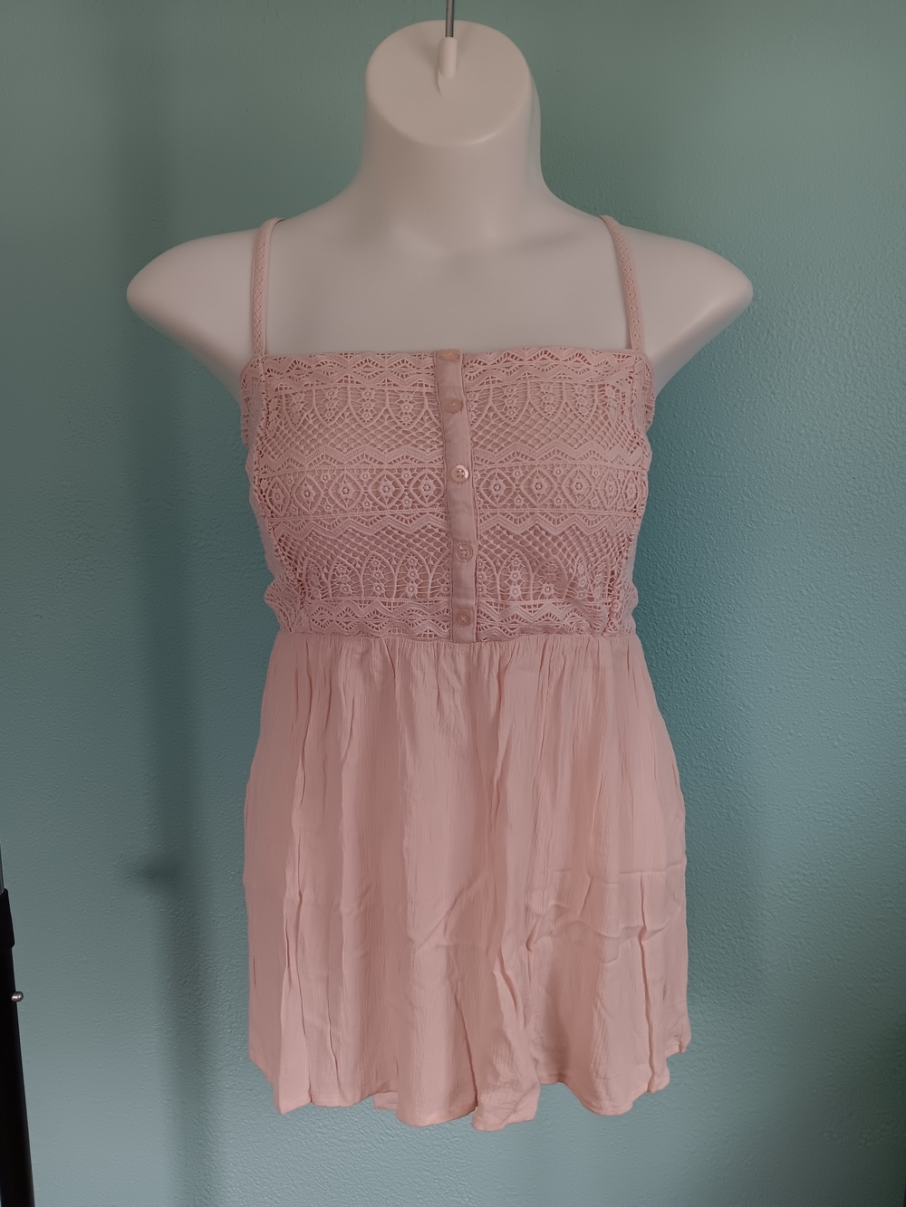 Torrid Size 3 Blush Pink Lace Bust Camisole Top